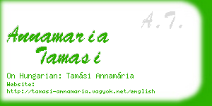 annamaria tamasi business card